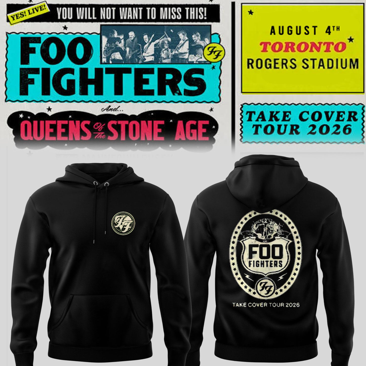 FF 🎸🎤 “Take Cover Tour 2026” Hoodie