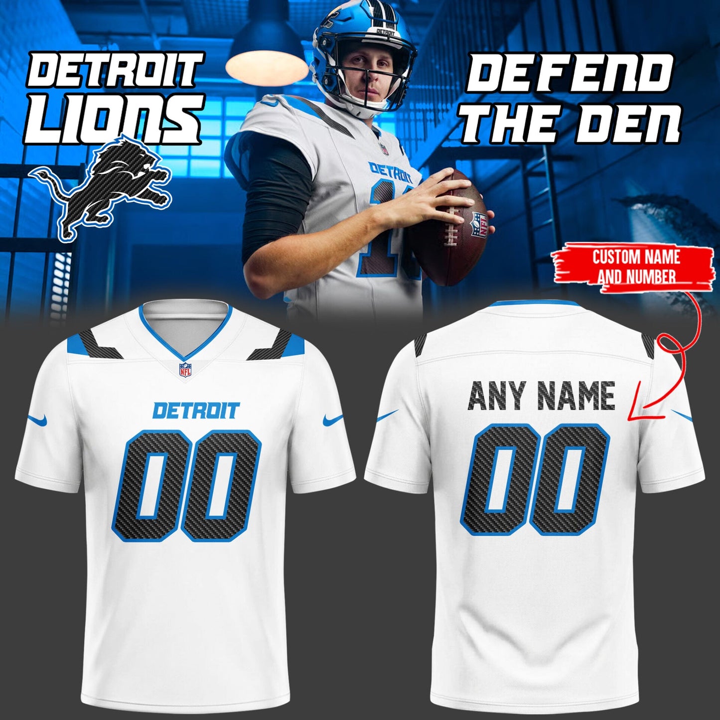Unisex Detroit Lions 2026 Rivalries Special Football Jersey