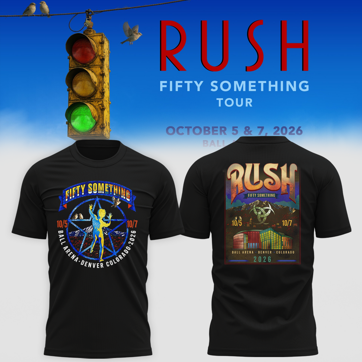 Fifty Something Tour 2026 Denver Colorado T-shirt