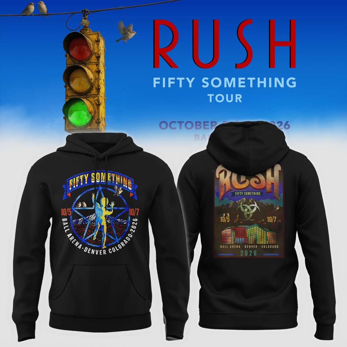 Fifty Something Tour 2026 Denver Colorado Hoodie