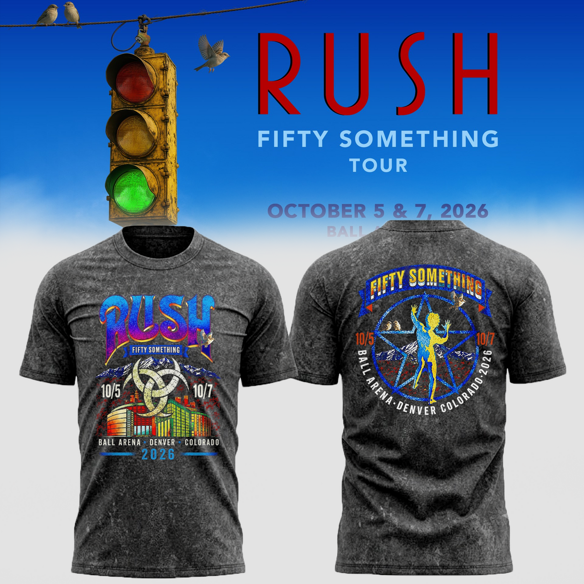 Fifty Something Tour 2026 Denver Colorado T-shirt