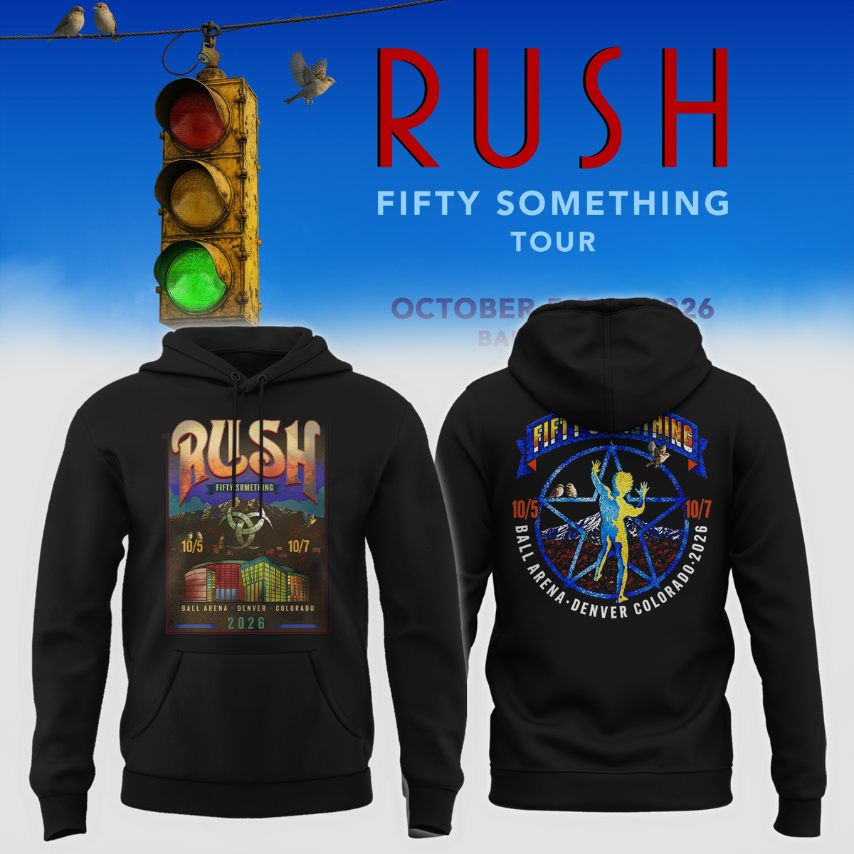 Fifty Something Tour 2026 Denver Colorado Hoodie