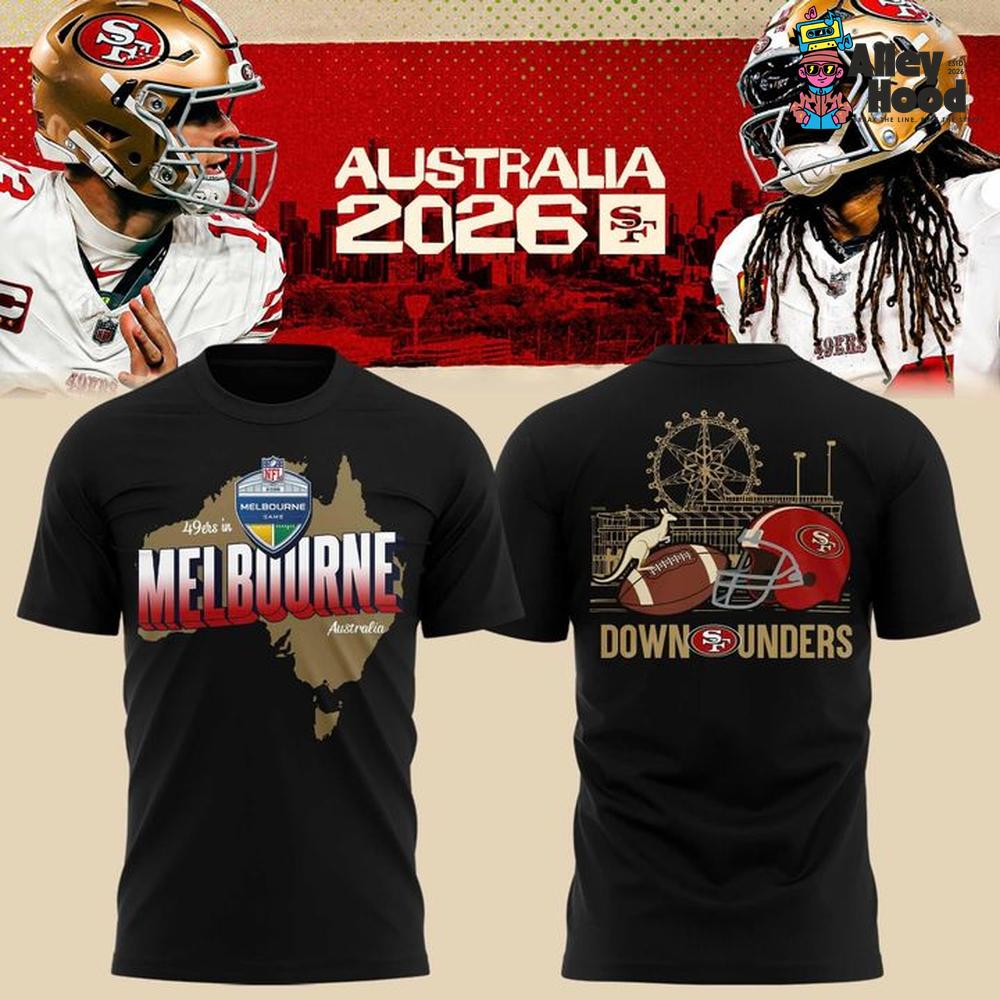 San Francisco 49ers L Melbourne Australia 2026 T-Shirt