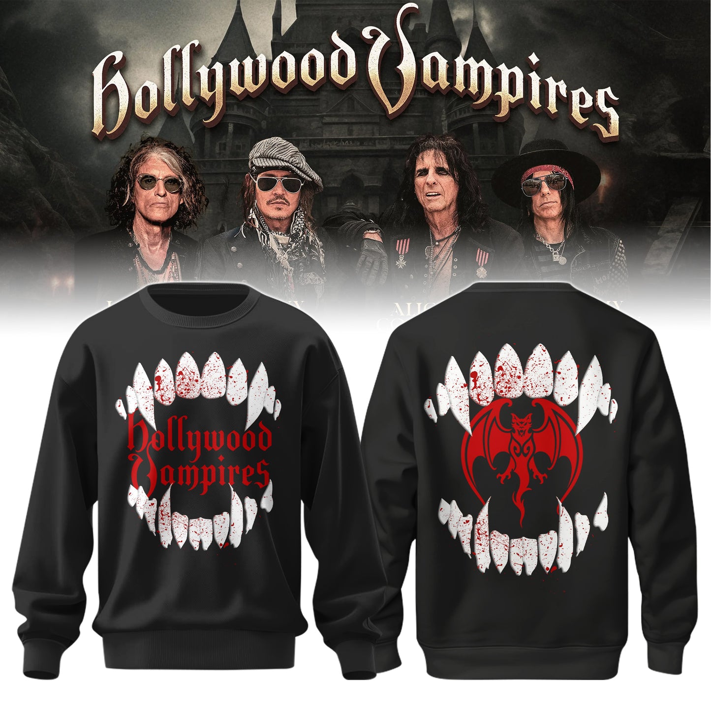 Hollywood Vampires 2026 Tour Merch ver 1