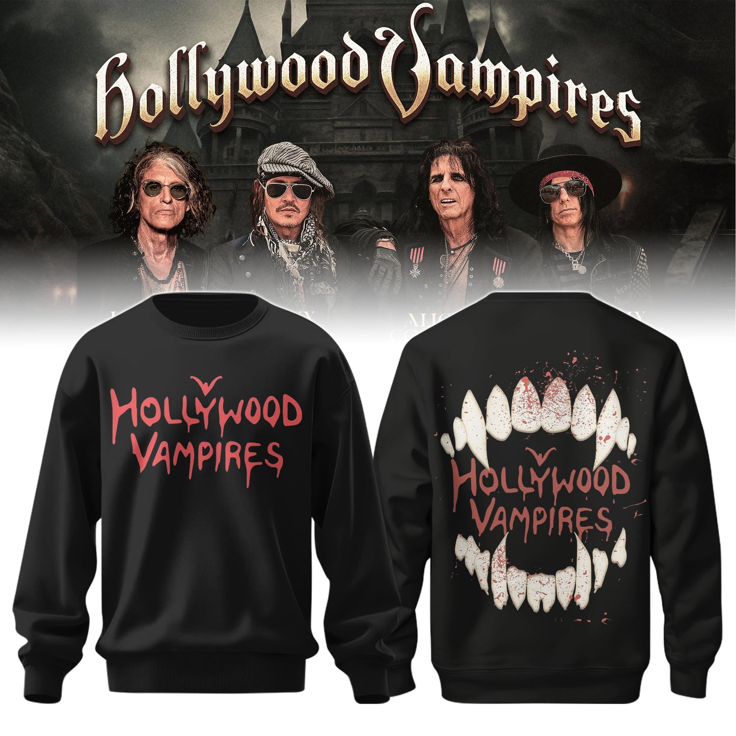 Hollywood Vampires 2026 Tour Merch ver 4