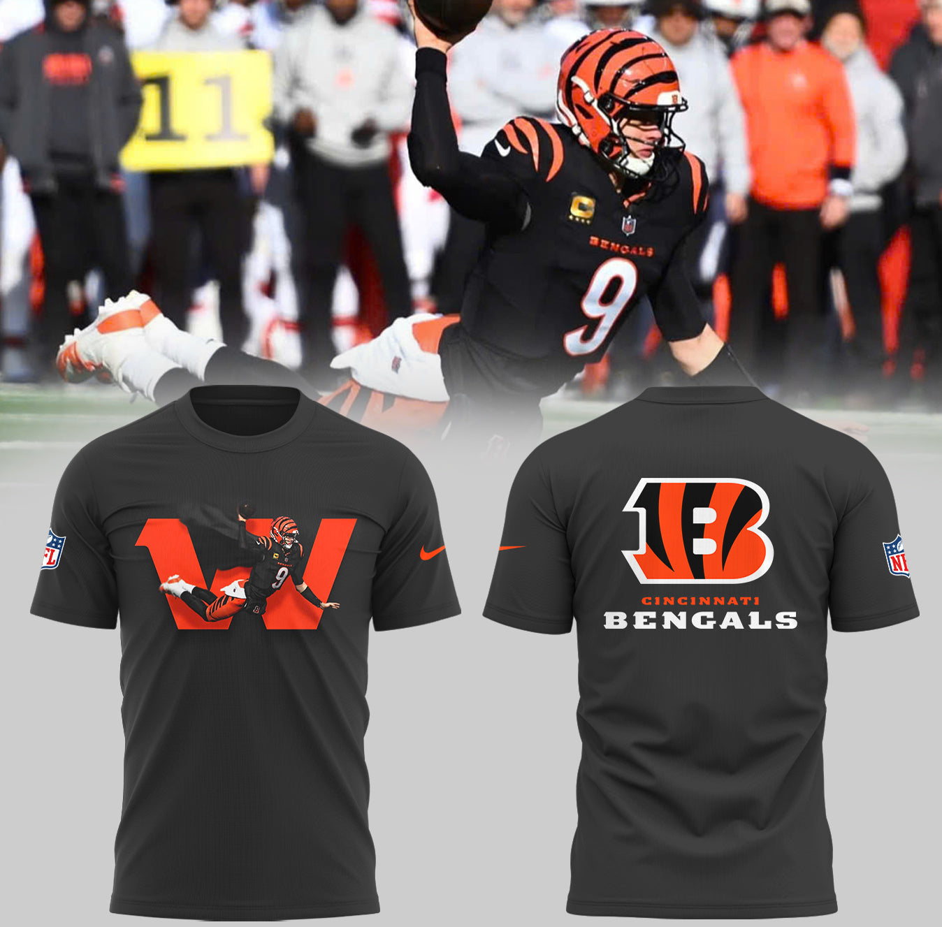 Limited Edition Cincinati Bengals Super Joe Burrow T-Shirt