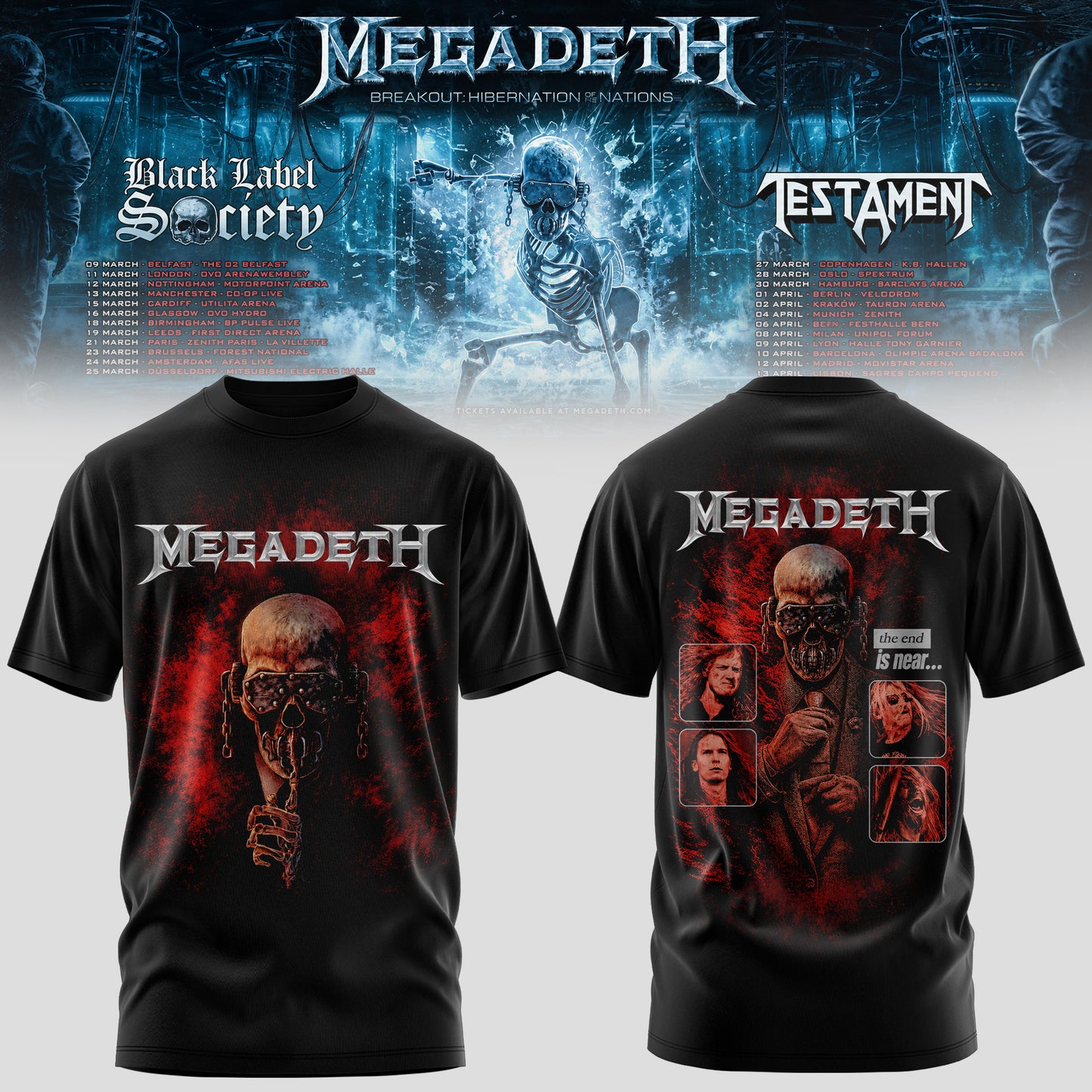 .MEGADETH – BREAKOUT: HIBERNATION OF NATIONS TOUR TEE