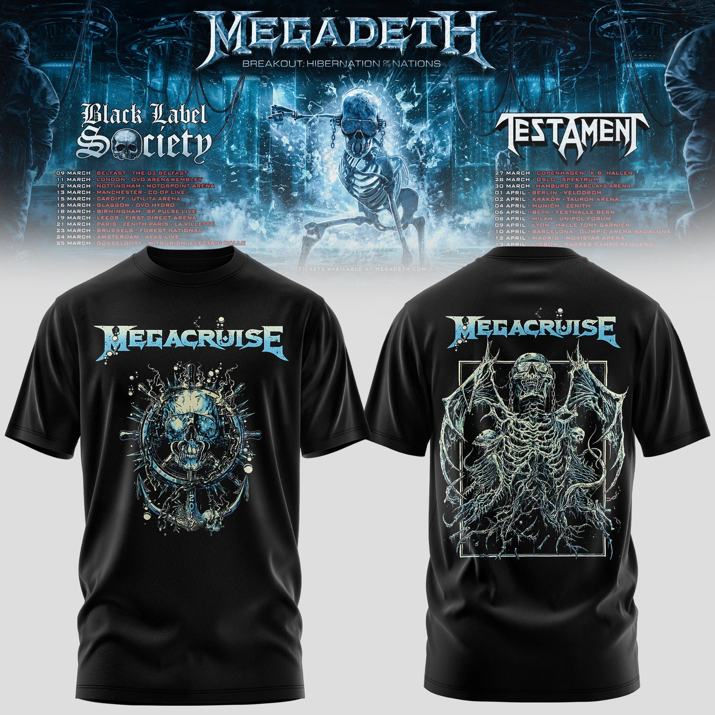 .MEGADETH – BREAKOUT: HIBERNATION OF NATIONS TOUR TEE