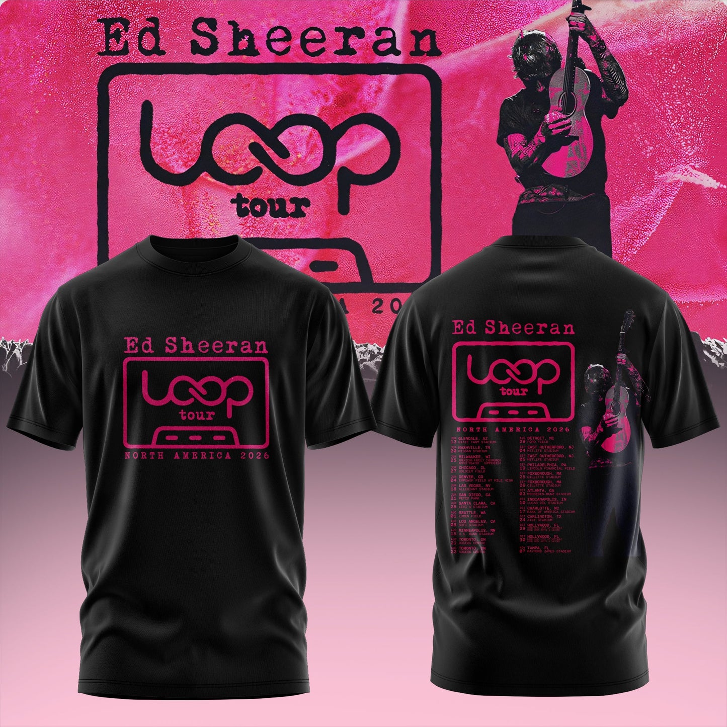 Ed Sheeran – Loop Tour NA 2026 Limited T-Shirt