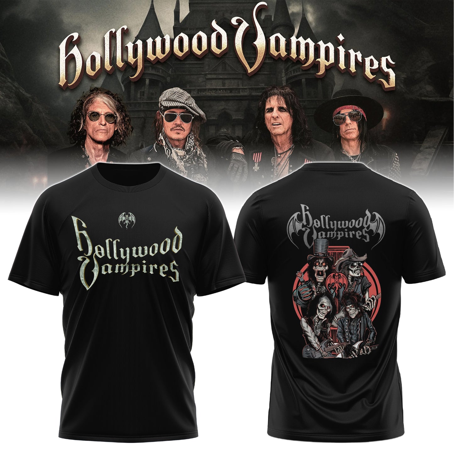 Hollywood Vampires 2026 Tour Merch ver 7