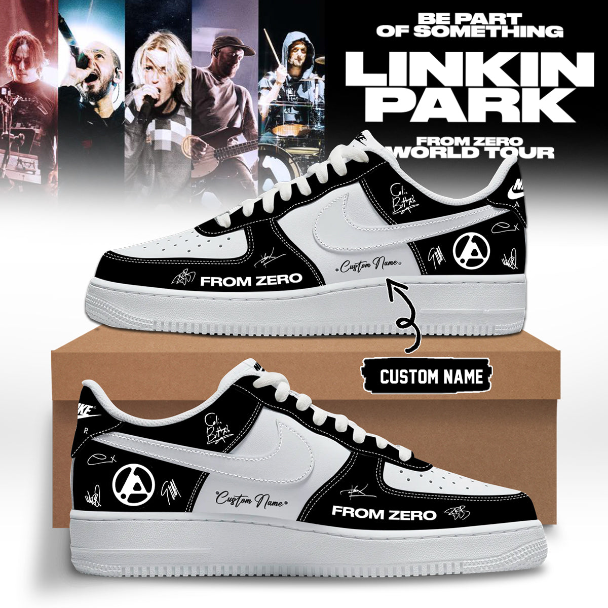 Linkin Park From Zero World Tour 2026 Signed Shoes 15