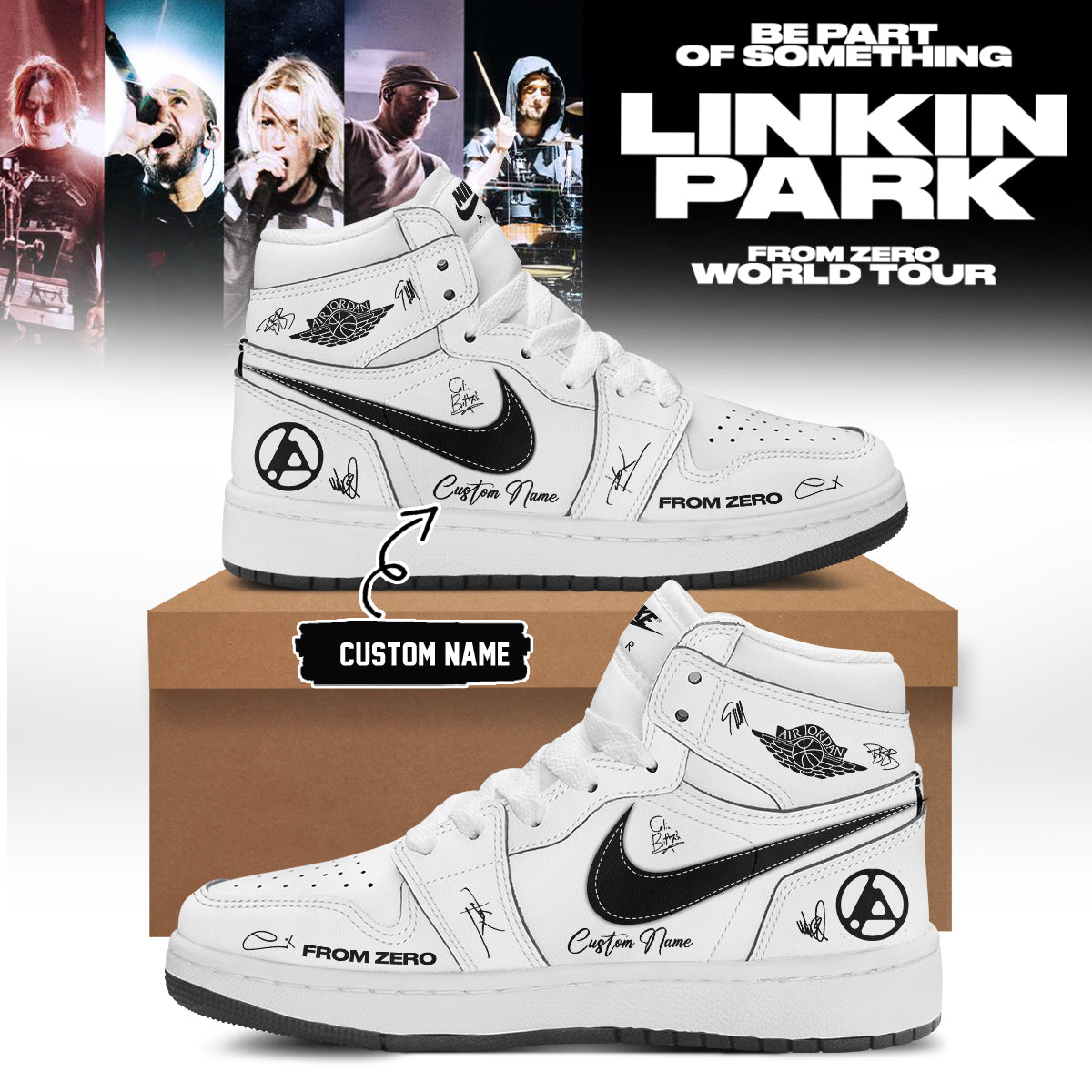 Linkin Park From Zero World Tour 2026 Signed Shoes 16