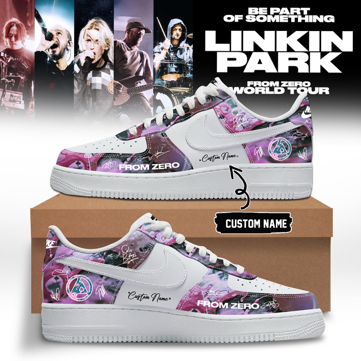 Linkin Park From Zero World Tour 2026 Signed Shoes 12