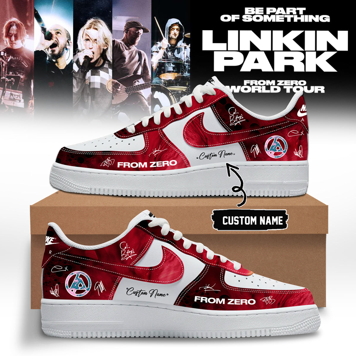Linkin Park From Zero World Tour 2026 Signed Shoes 11