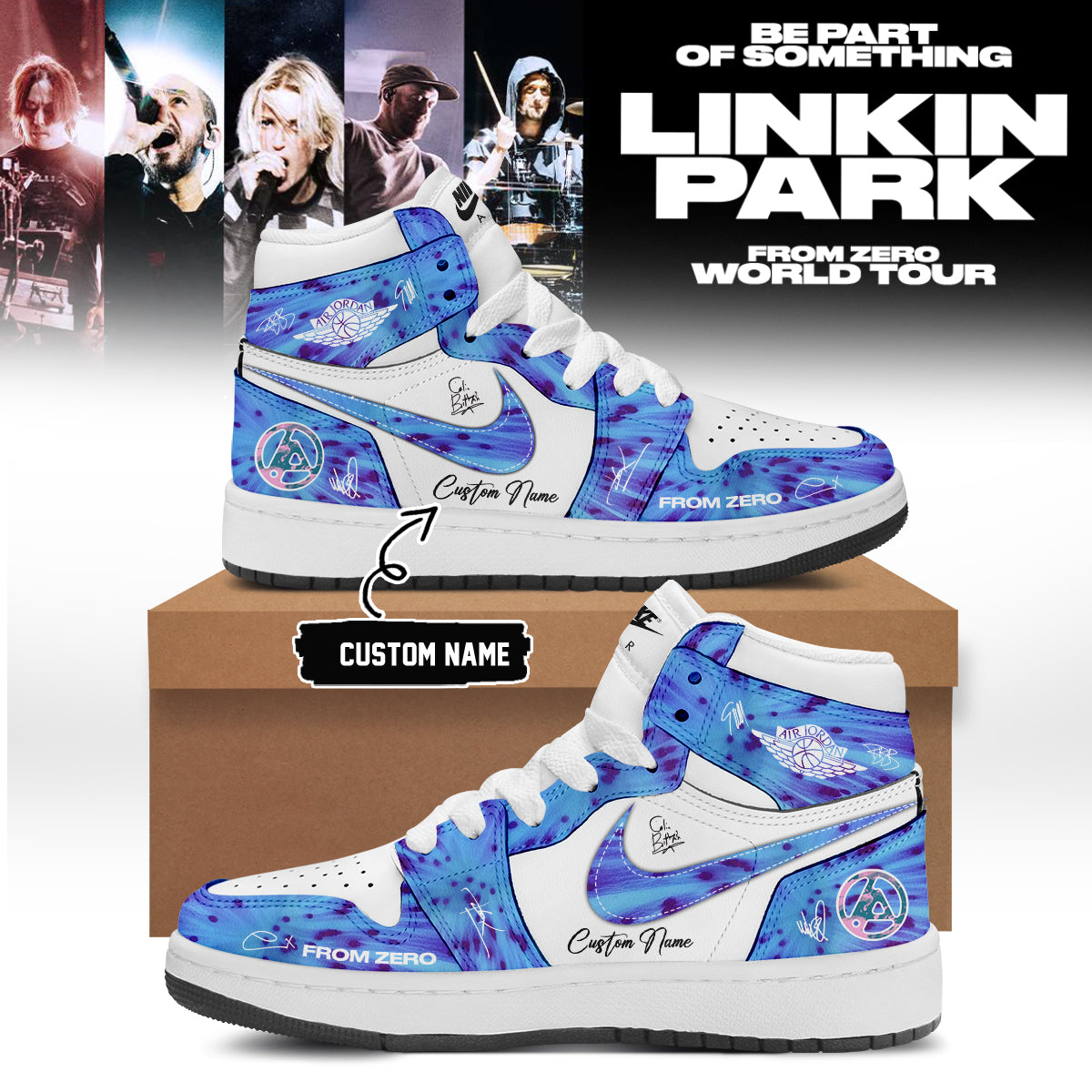 Linkin Park From Zero World Tour 2026 Signed Shoes 14
