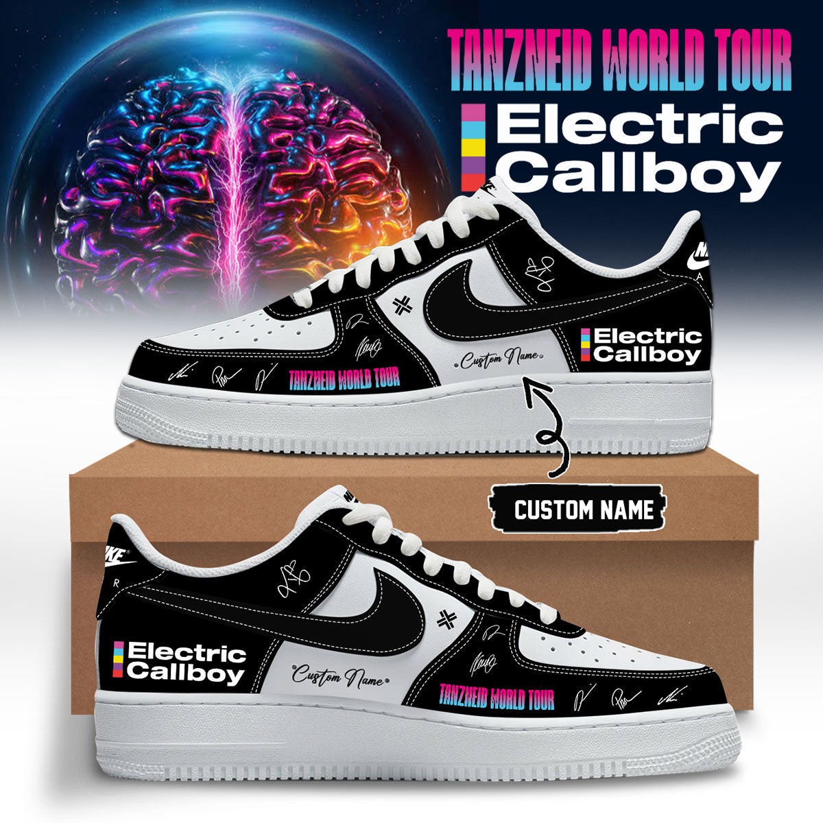 Electric Callboy “Tanzneid World Tour” 2026 Signed Shoes