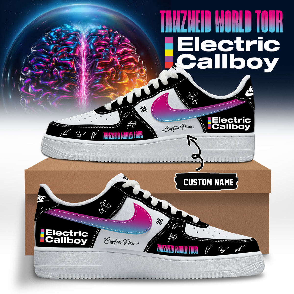 Electric Callboy “Tanzneid World Tour” 2026 Signed Shoes