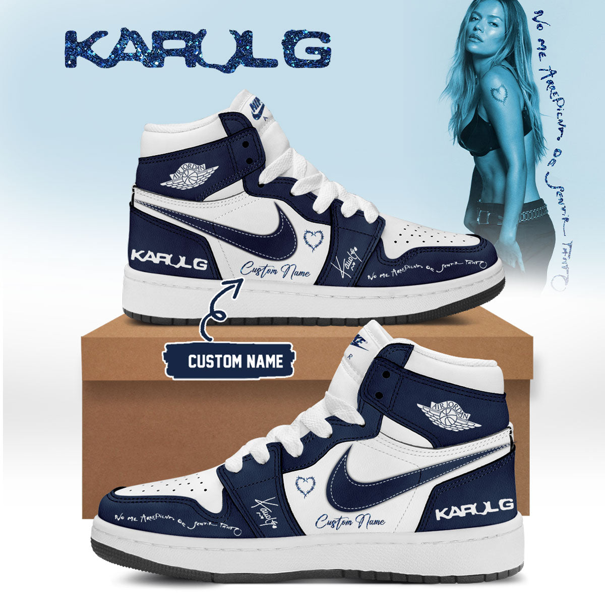 .KaRol G Album “NO ME ARREPIENTO DE SENTIR TANTO” 🩵 – Shoes 1-4