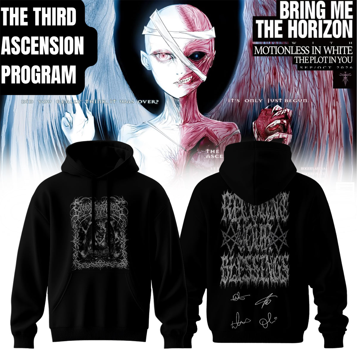 ,Bring Me The Horizon “The Third Ascension Program 2026” Signature Limited Edition – Hoodie