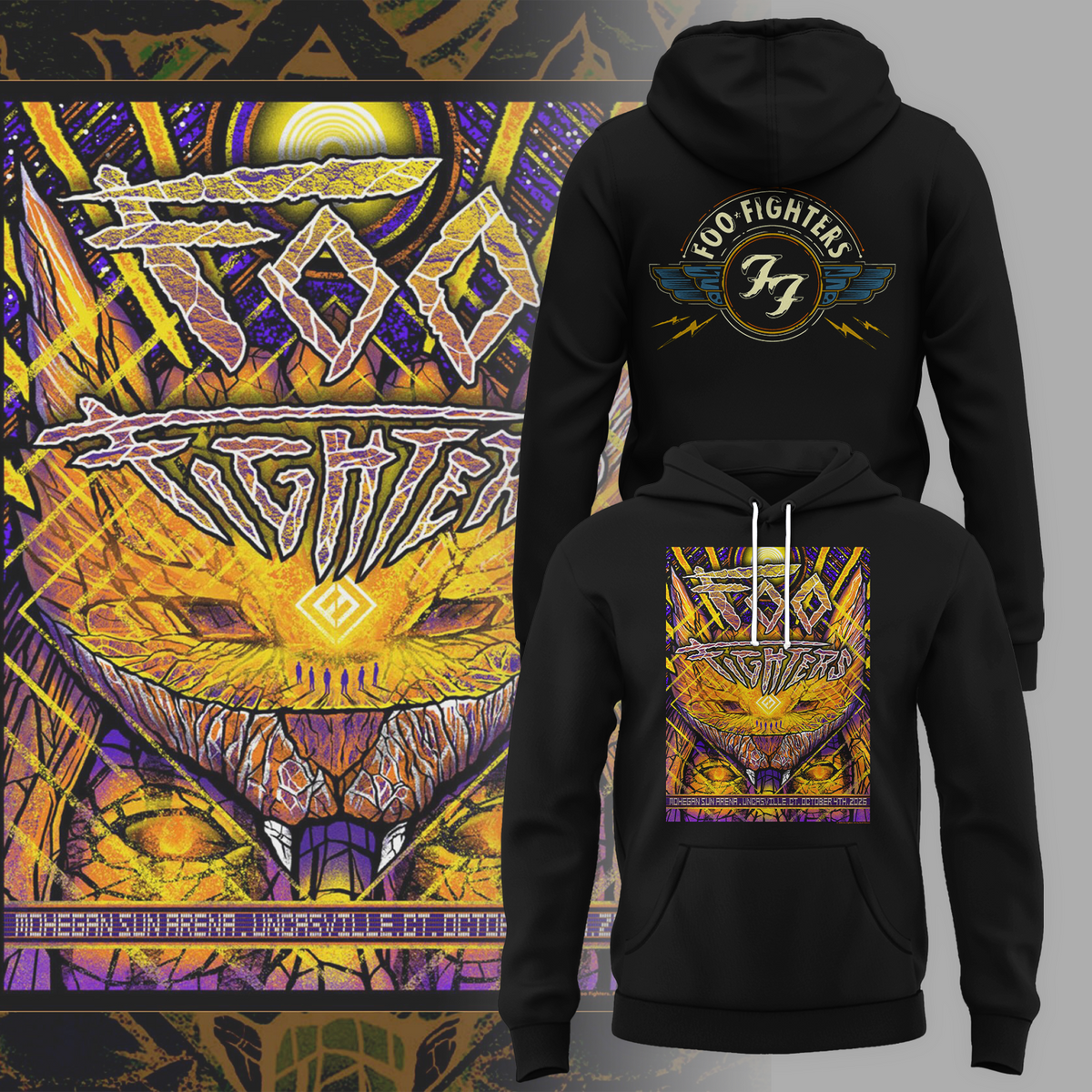 Foo Fighters Uncasville CT 2026 Event Poster Live At Mohegan Sun Arena On October 4th 2026 Hoodie