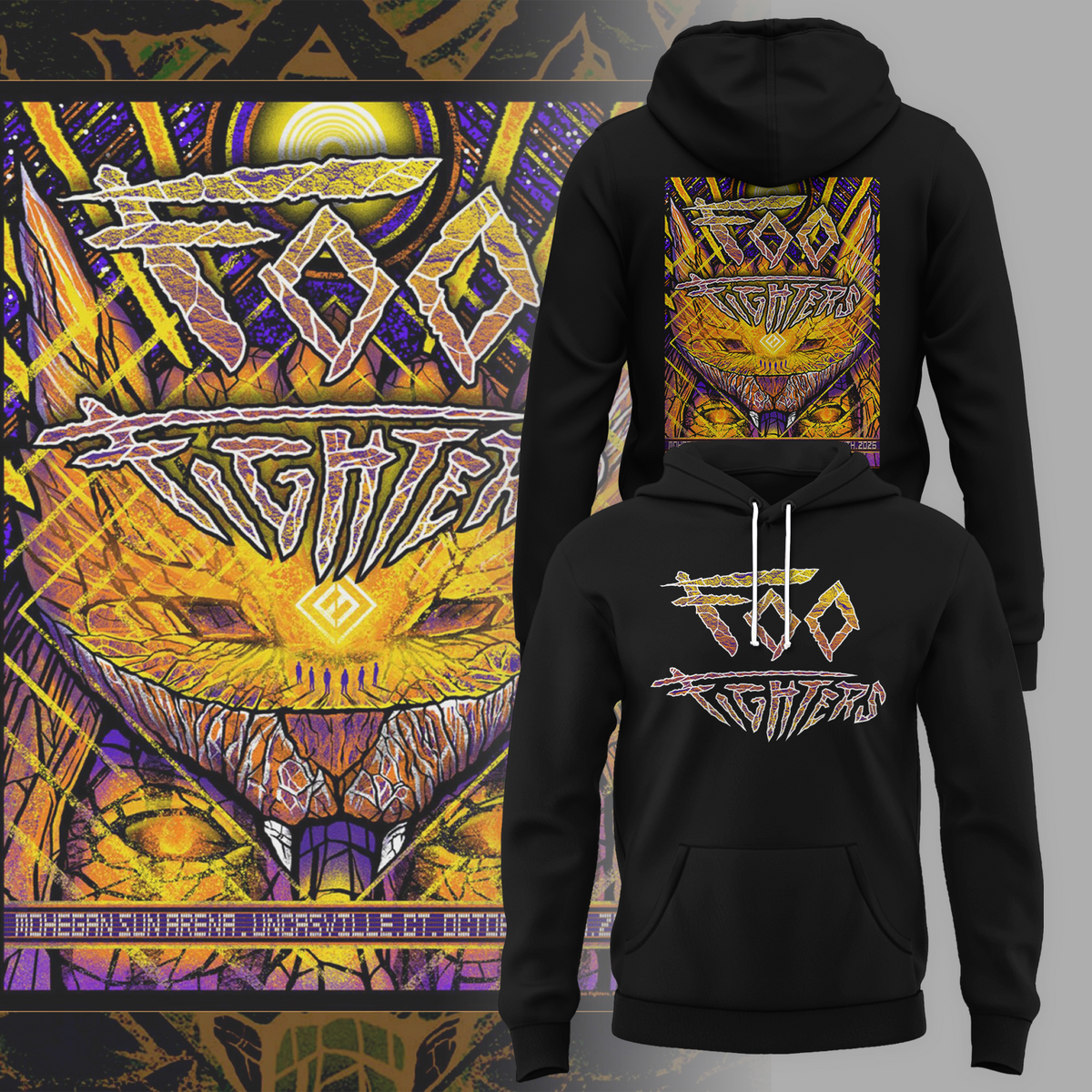 Foo Fighters Uncasville CT 2026 Event Poster Live At Mohegan Sun Arena On October 4th 2026 Hoodie