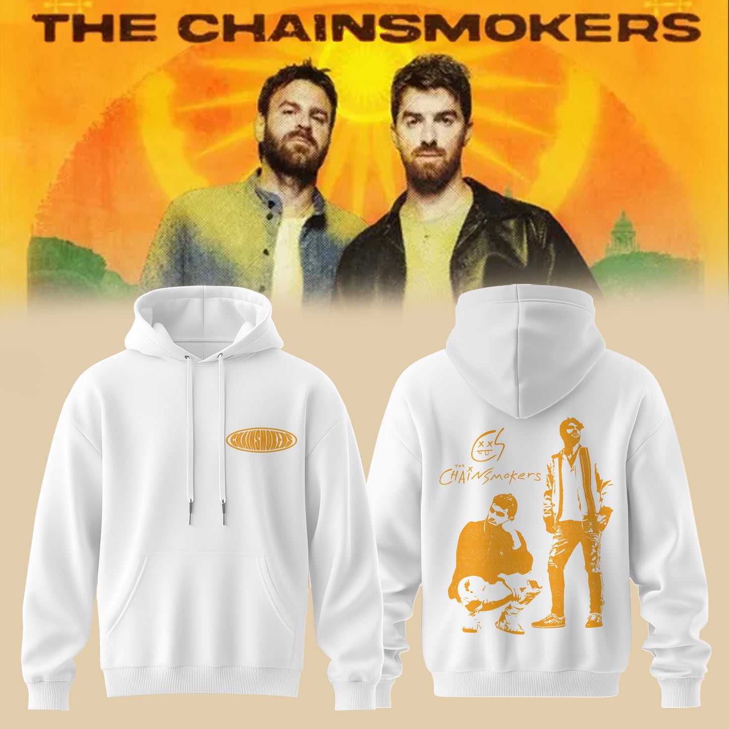 The Chainsmokers Tour 2026 Premium All-Over Print Hoodie V2