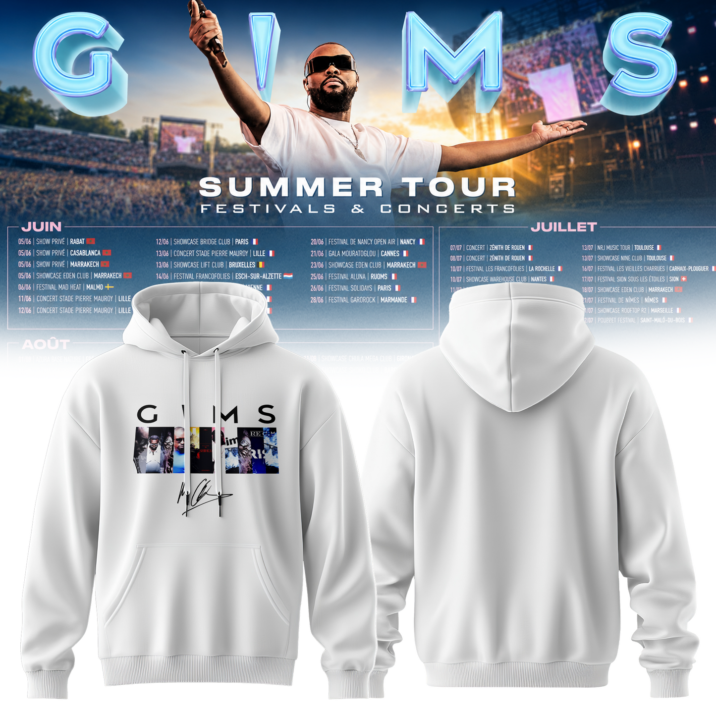 GIMS SUMMER TOUR 2026 Tour Hoodie