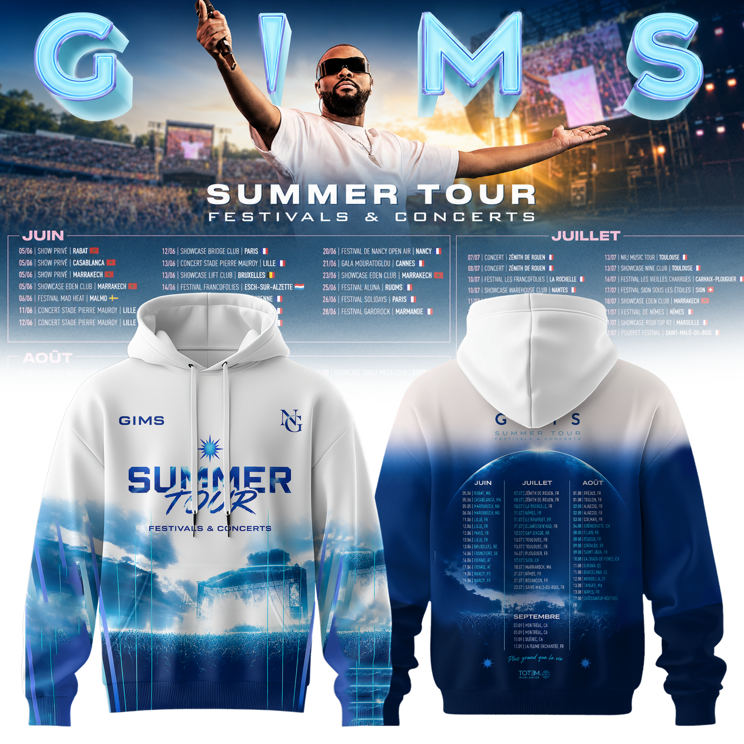 GIMS SUMMER TOUR 2026 Tour Hoodie