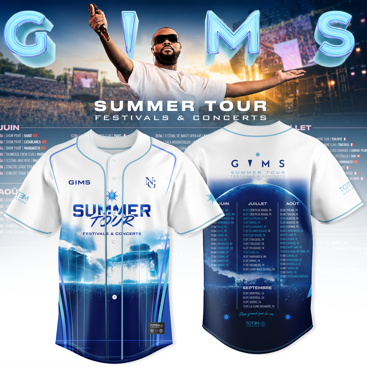 GIMS SUMMER TOUR 2026 Tour Jersey