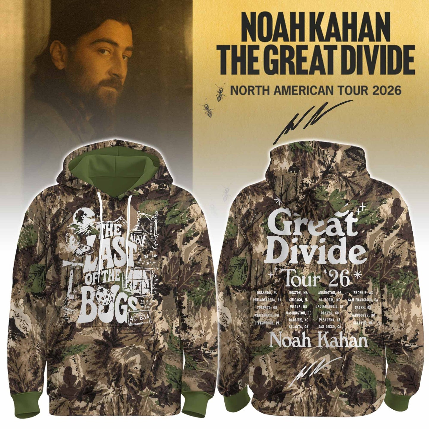 The Great Divide Tour Noah Kahan Limited Edition Hoodie