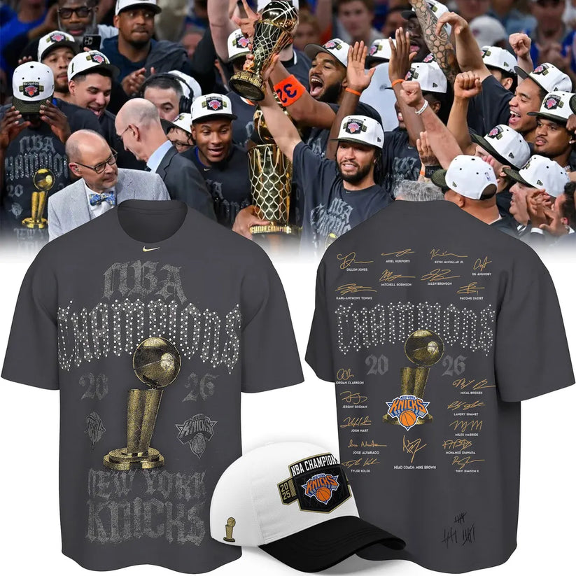 NY Knicks 2026 Finals Champions Limited Edition Locker Room Tshirt