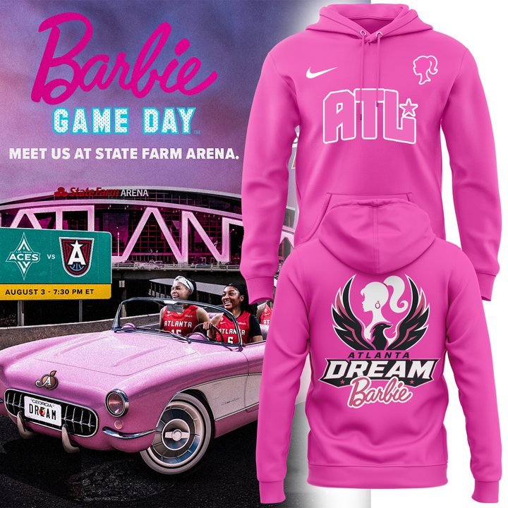 2. Barbie Game Day Atlanta Dream 2026 hoodie