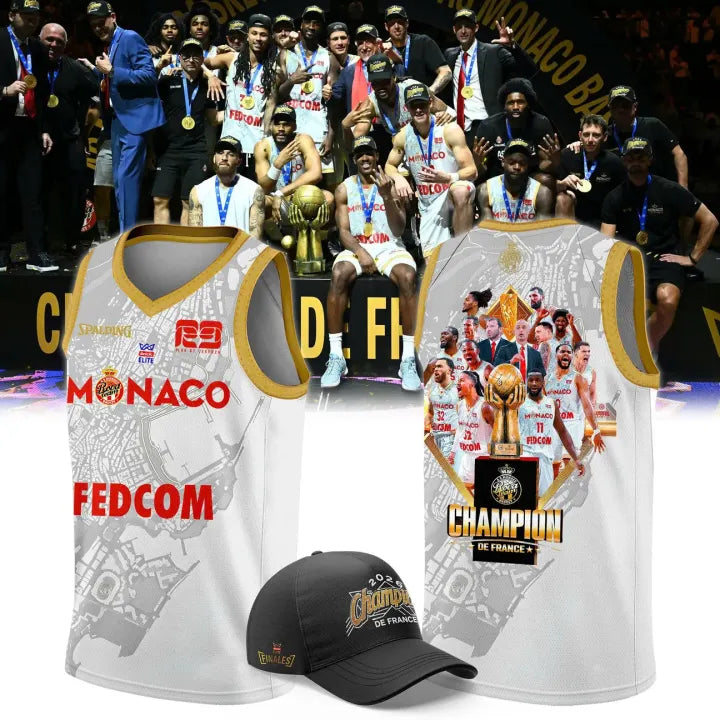 AS Monaco Basket 2026 Betclic Élite Champions Two-Sided Graphic Jersey
