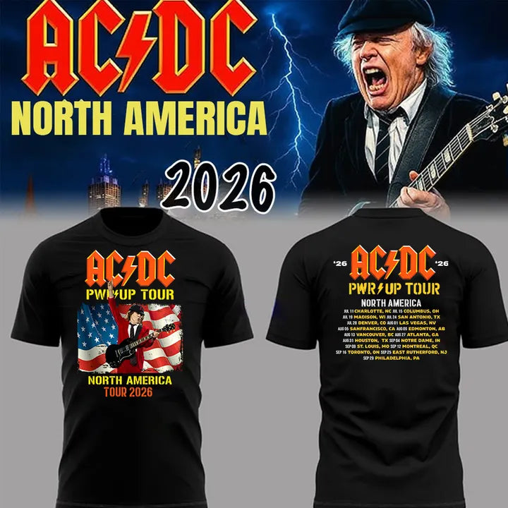 Perfect Edition Power Up Tour 2026 AC/DC North America T-Shirt