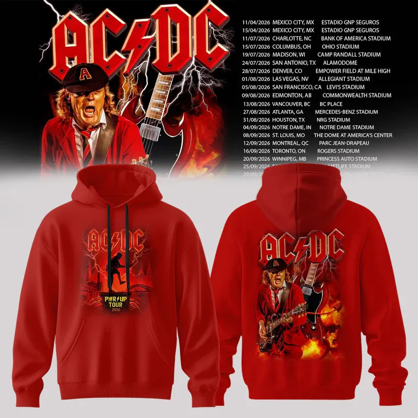 10.1. Hoodie AC/DC - Power Up Tour 2026 North America Hoodie