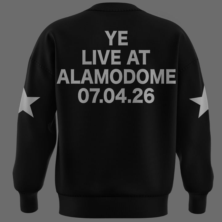San Antonio Black SWEATSHIRT -2026 Ye Live Concert Tour Alamodome Stadium