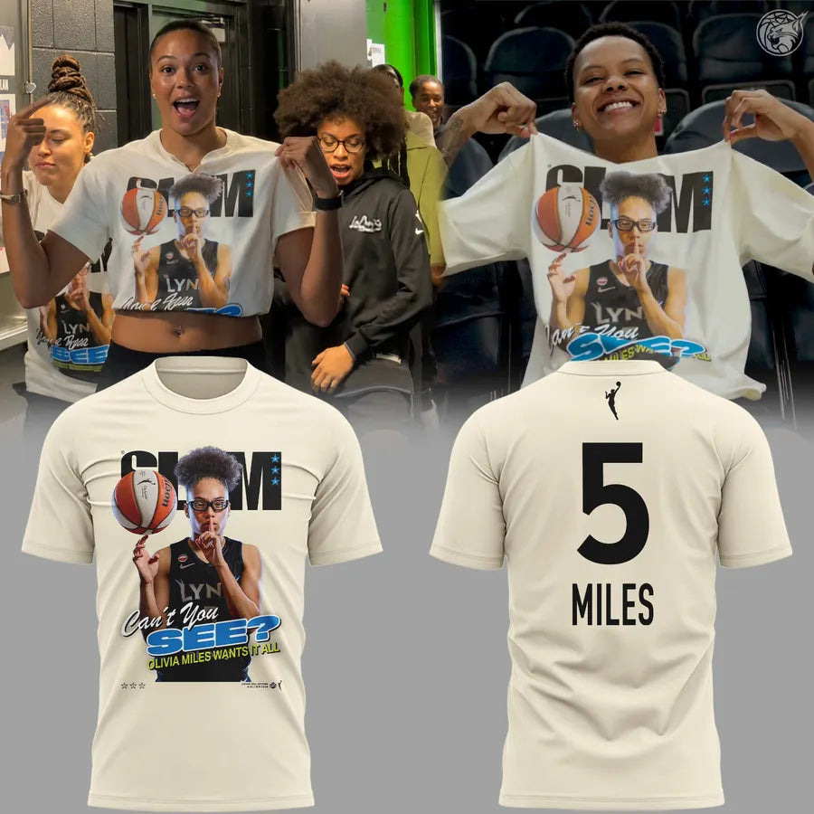 Minnesota Lynx Unisex Black Olivia Miles Slam Limited Edition Shirt