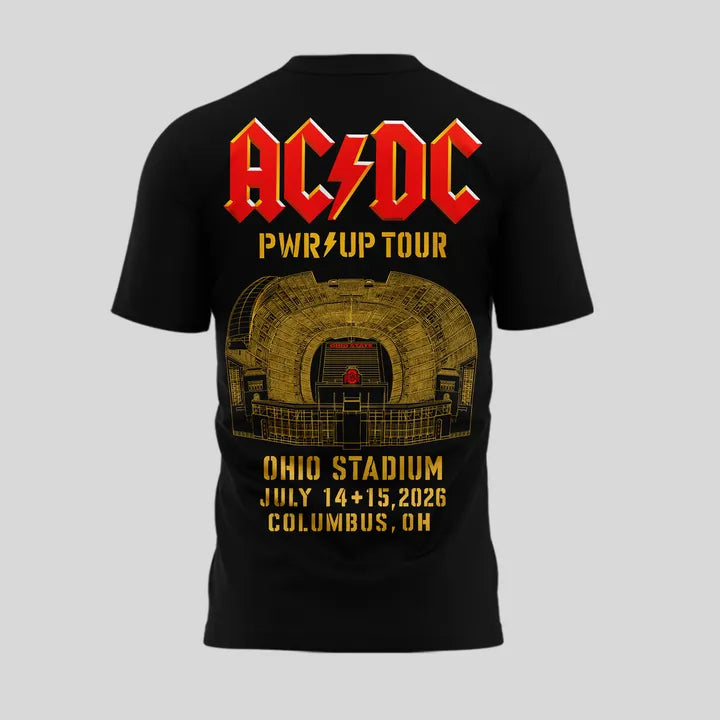 AC/DC - POWER UP TOUR 2026 x Ohio Stadium T-shirt