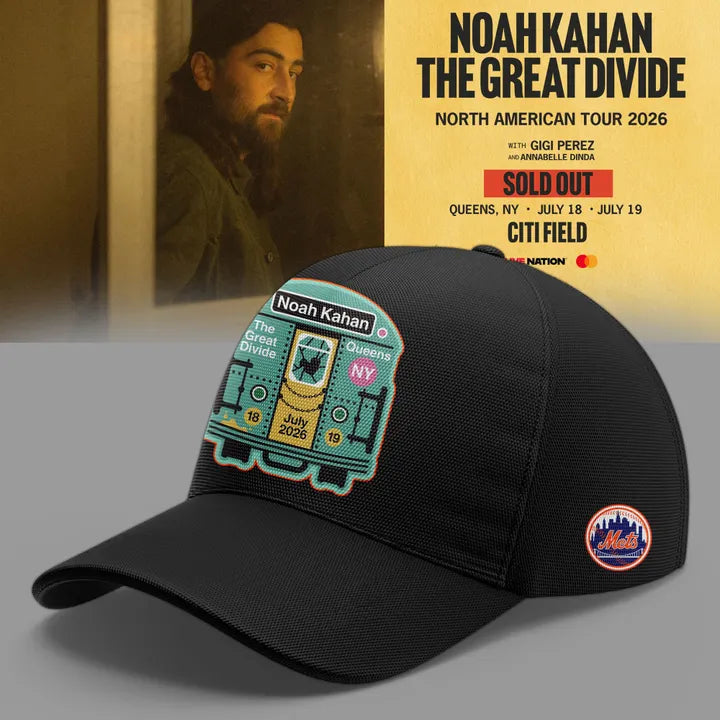 47. Black Cap Noah Kahan x New York Mets - The Great Divide Tour 2026 Cap