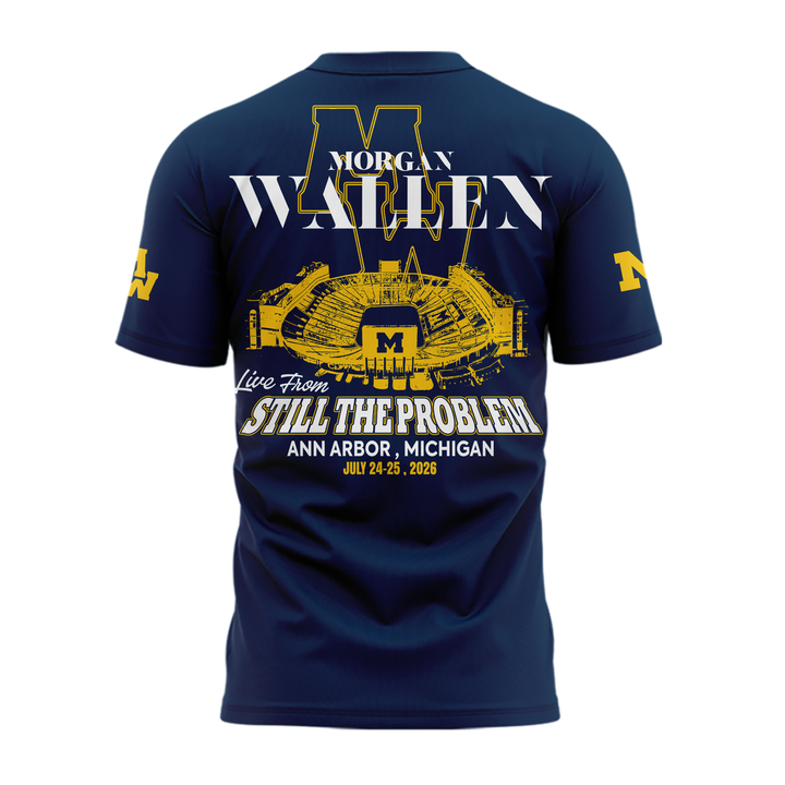 Exclusive Morgan Wallen x Michigan Football Tshirt 2026