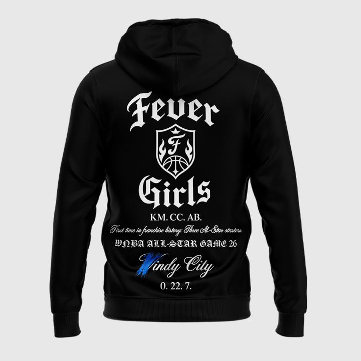 Limited Edition All Stars 2026 Indiana Fever Girls HOODIE