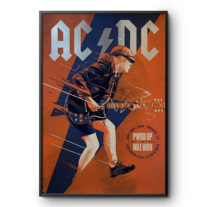 Poster AC/DC At Denver Event - Power Up Tour 2026 - Empower Filed at Mile High Poster