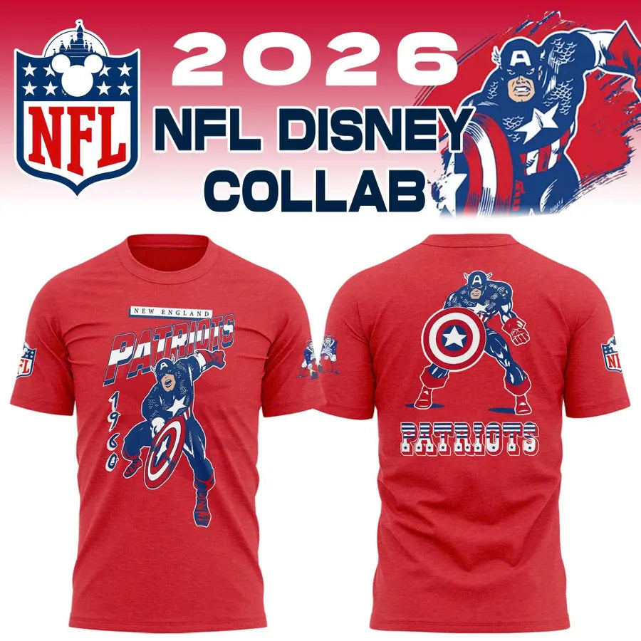 Limited Edition Disney x Patriots Collaboration Graphic Shirt