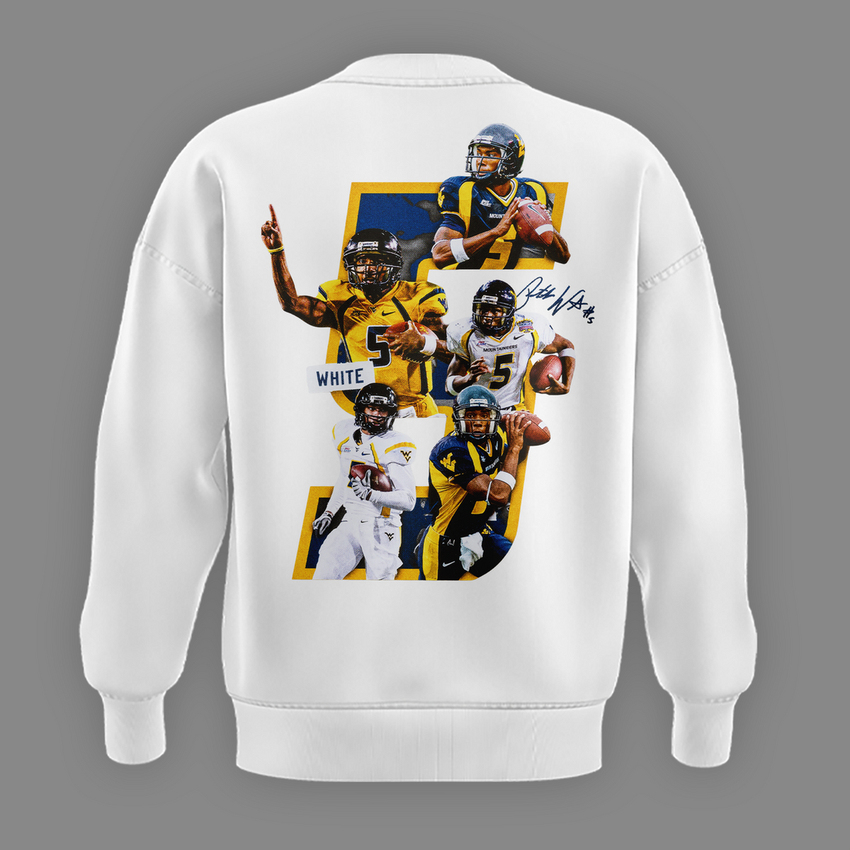 Limited Edition West Virginia Football Pat White Sweatshirt 2026