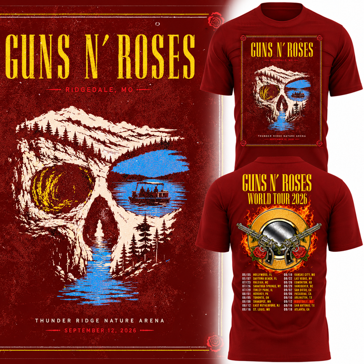 Guns N’ Roses Ridgedale MO 2026 Tour Limited Edition T-Shirt