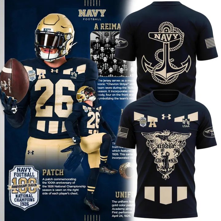 100th Anniversary of Navy Football’s 1926 National Championship Limited Shirt