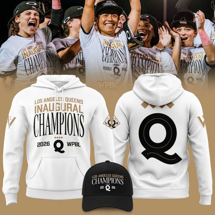 Los Angeles Queens 2026 WPBL Champions Black Hoodie
