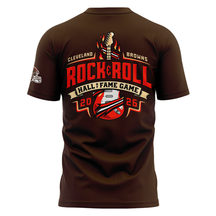 Limited Edition Cleveland Browns Rock & Roll Hall of Fame Game T-Shirt 2026