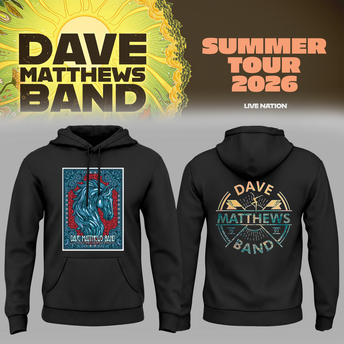 Limited Edition Summer Tour 2026 At Saratoga Springs,NY Hoodie