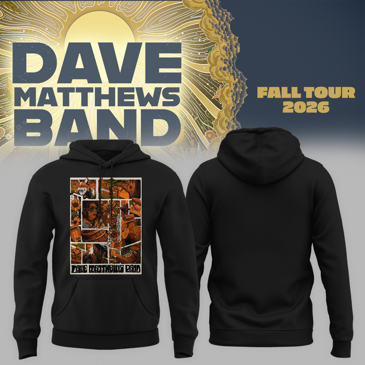 Dave Matthews Band Louisville KY Event Tee At Kentucky Exposition Center In Louisville KY On 27 2026 Unisex Hoodie